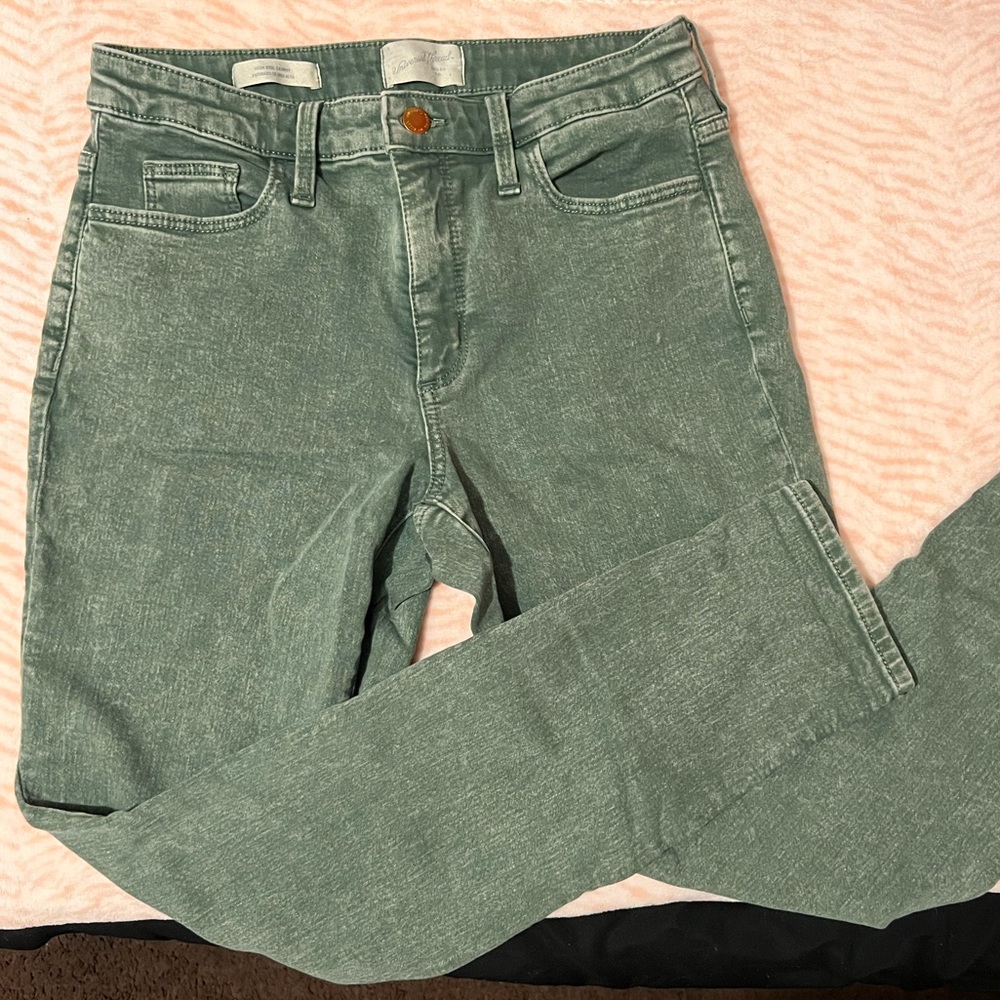 Army Green Skinny Jeans
